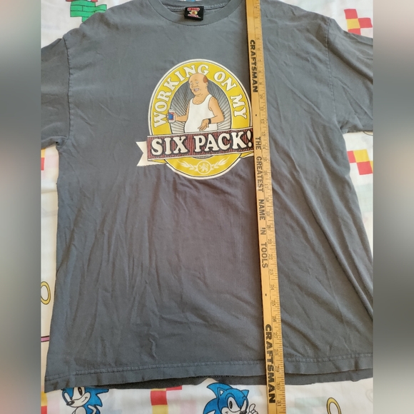 Vintage King of the Hill working on my six pack T-shirt size extra large - Picture 4 of 5